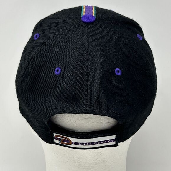 Arizona Diamondbacks Hat Baseball Cap D-backs Snake Wool Blend Strapback Black - Picture 3 of 9